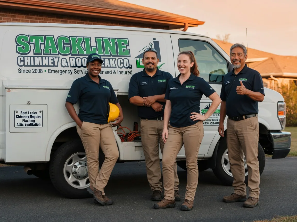 Chimney flashing repair company in Damon, TX